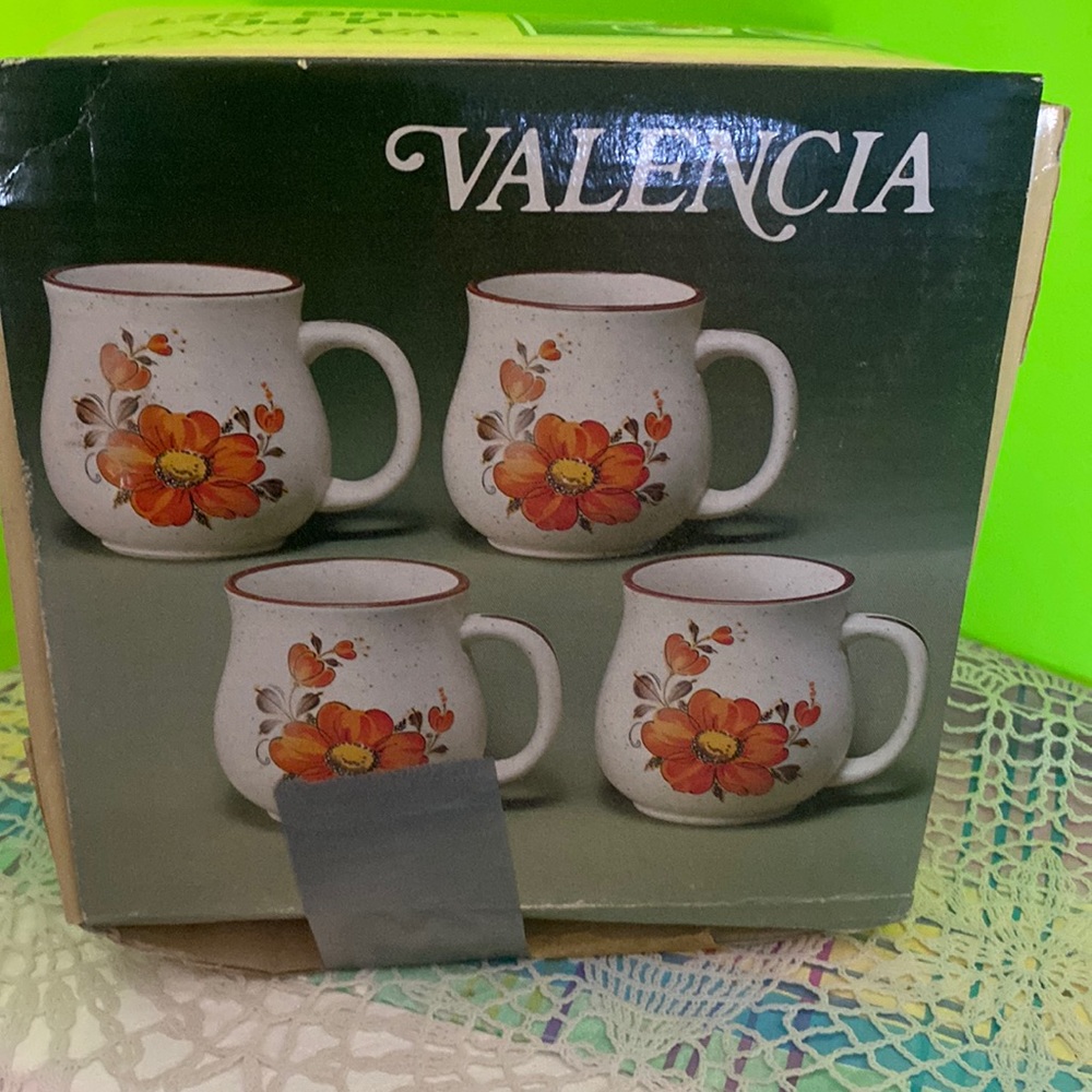 COPY - “Valencia  “ 4 piece Mug set